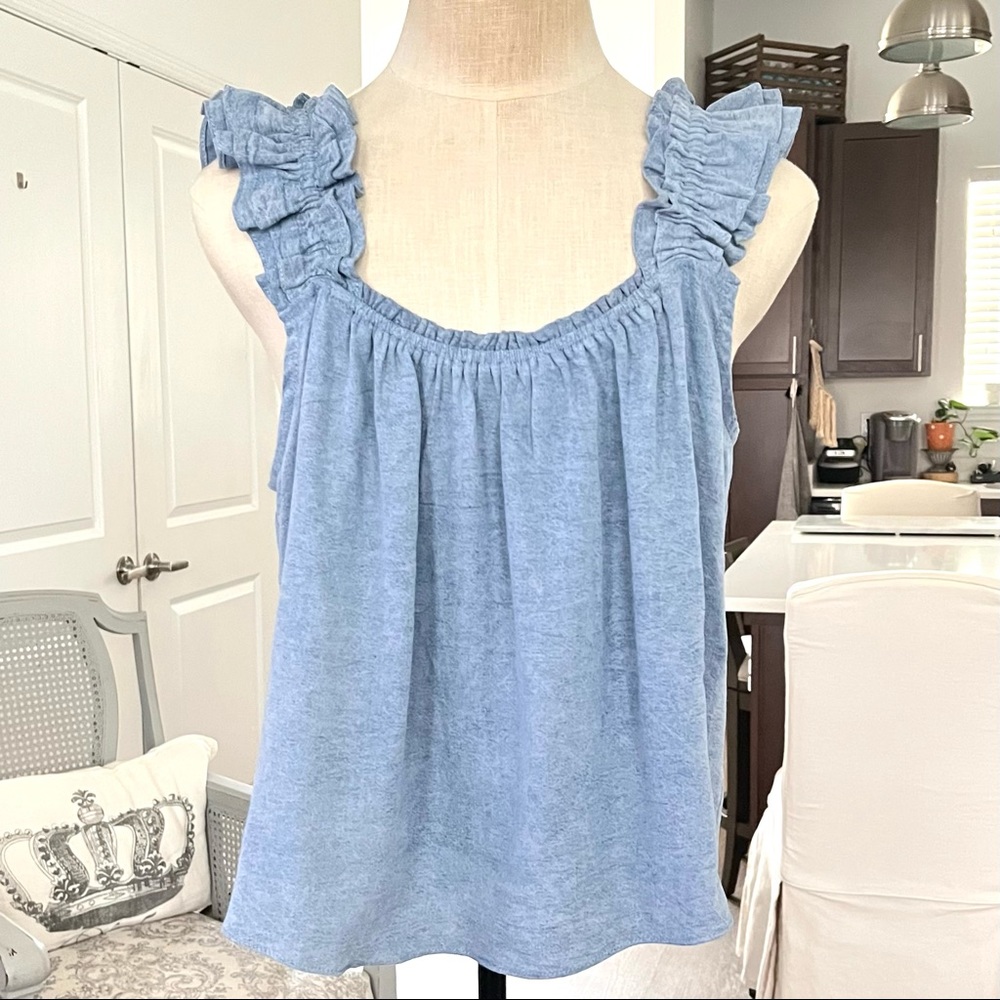 Heartloom Ruffled Strap Tank